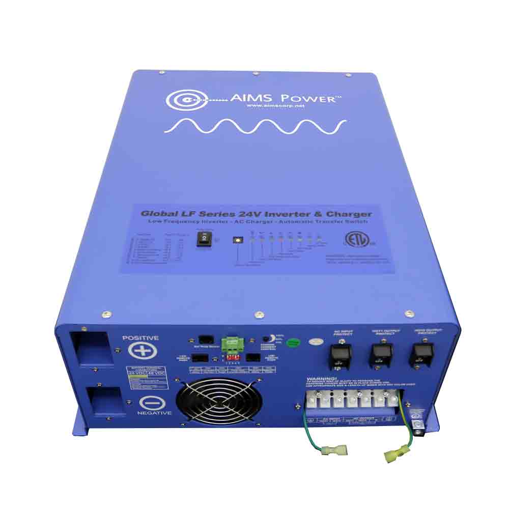 AIMS Power 6000 WATT PURE SINE INVERTER CHARGER 24Vdc TO 120Vac OUTPUT LISTED TO UL &amp; CSA