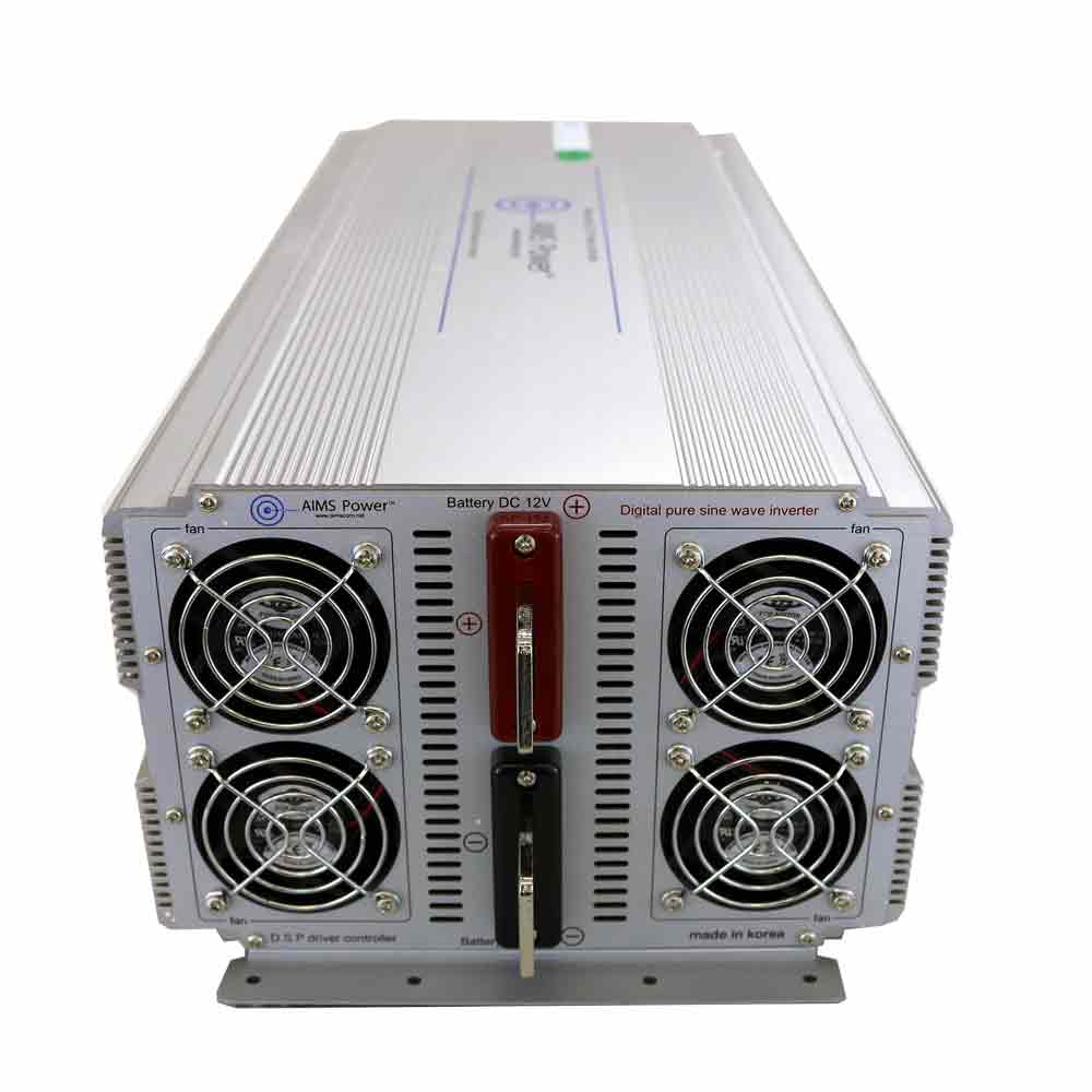 AIMS Power 5000 Watt Pure Sine Inverter - 12 volt 50/60 hz Industrial