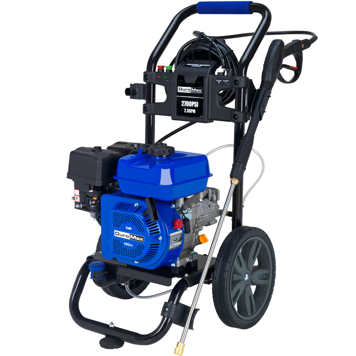 DuroMax XP2700PWS 2700 PSI 2.3 GPM 180cc Gas Engine Pressure Washer