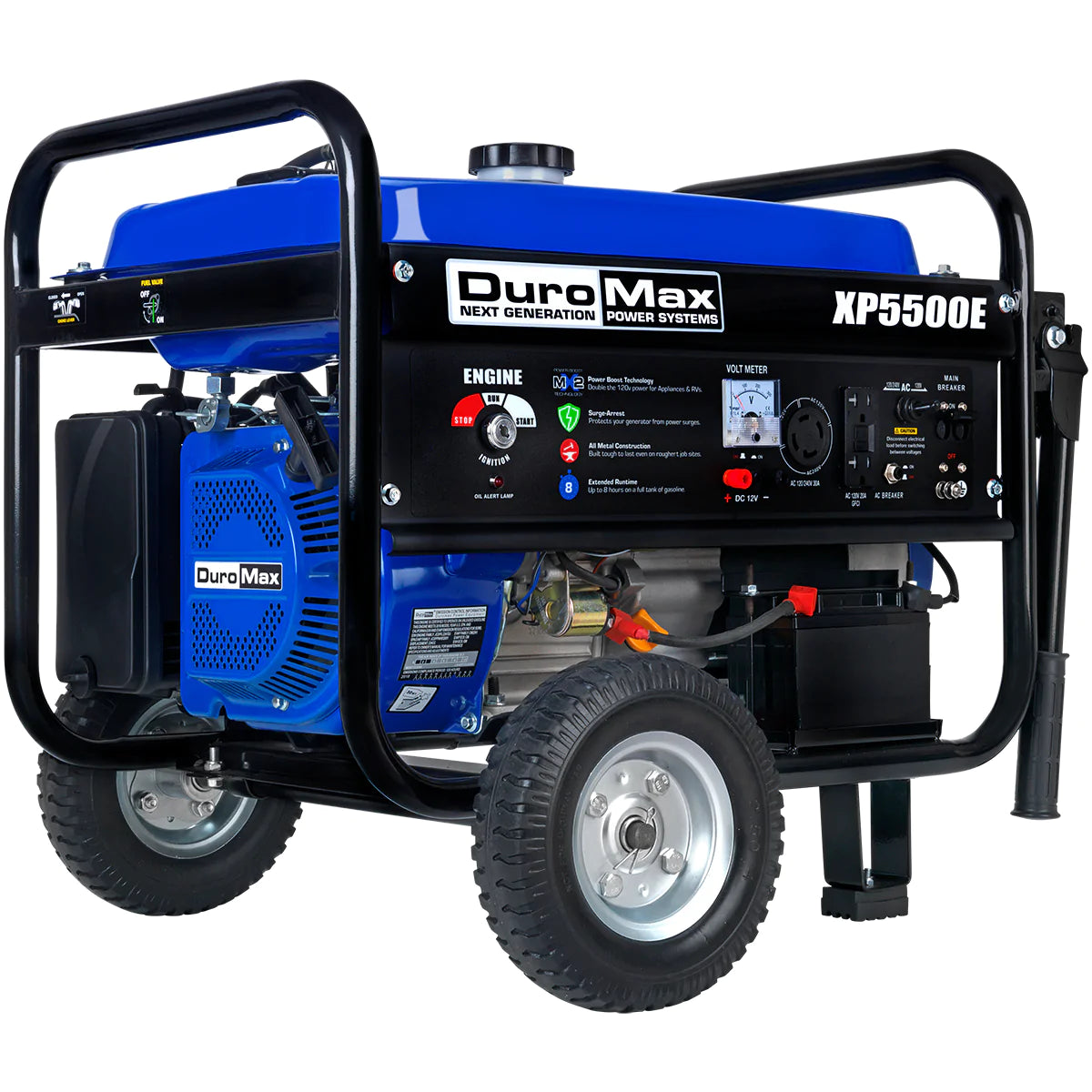 DuroMax XP5500E 5,500-Watt/4,500-Watt 224cc Electric Start Gas Powered Portable Generator